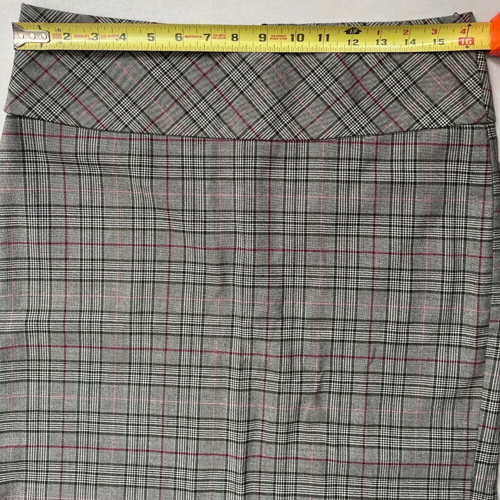 WET SEAL 90s Made in USA Plaid Blazer Pencil Skirt Suit Set L - Picture 11 of 13